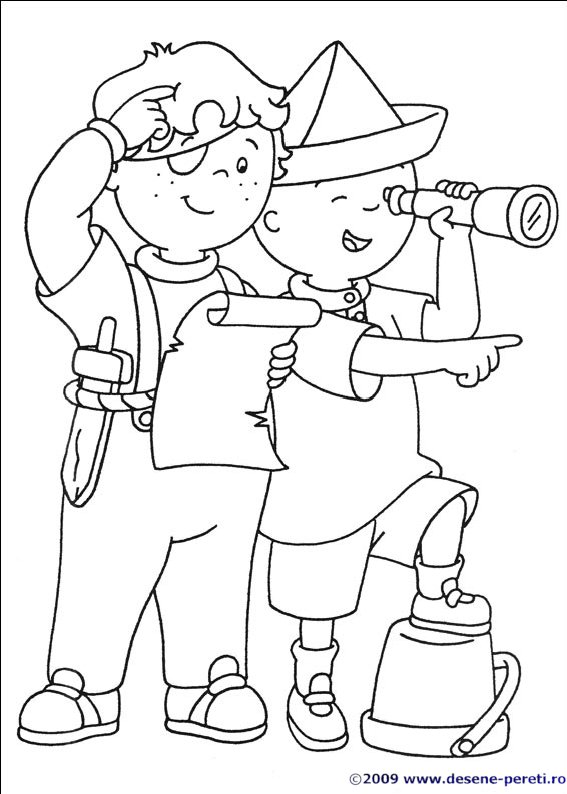 caillou desene colorat